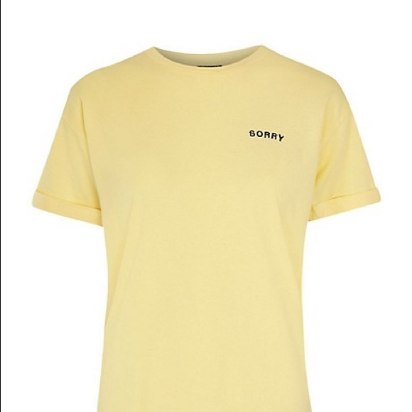 Topshop Tops - TOPSHOP Sorry Not Sorry T-shirt